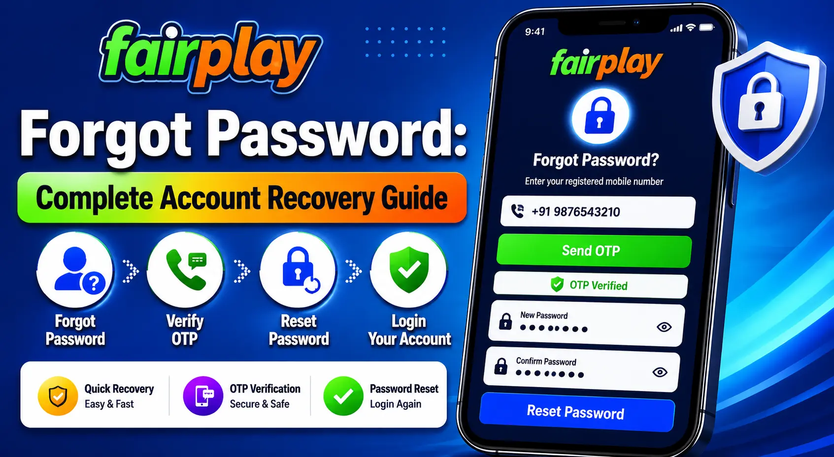 FairPlay Forgot Password: Complete Account Recovery Guide for Login, OTP & Password Reset Issues
