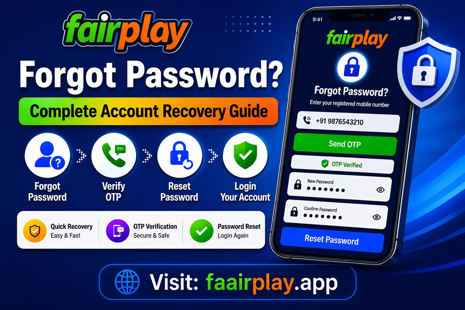 FairPlay Forgot Password: Complete Account Recovery Guide for Login, OTP & Password Reset Issues