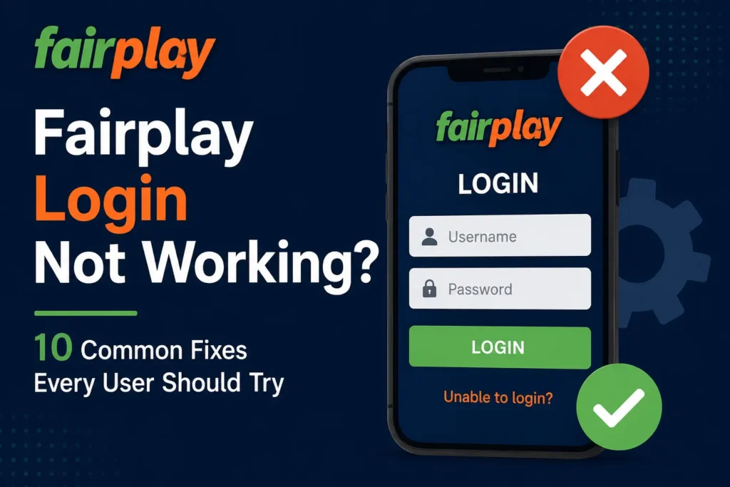 Fairplay Login Not Working