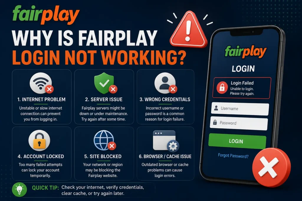 Why is fairplay login not working