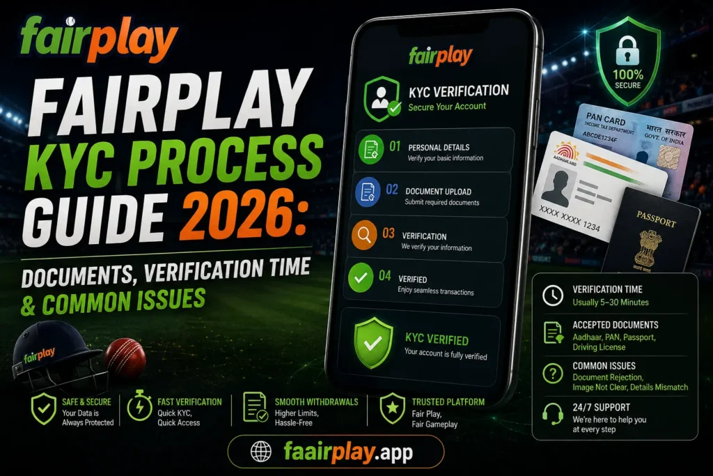 Fairplay KYC Process Guide 2026: Documents, Verification Time & Common Issues 1 Fairplay KYC